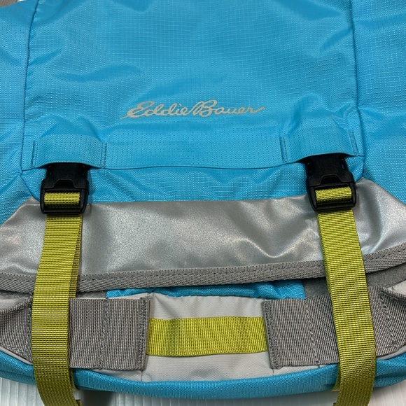 Eddie Bauer Daisy Shoulder Messenger Blue Laptop Bag - Picture 5 of 14